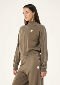 RETREAT KNIT JACKET - BURNT BISCUIT