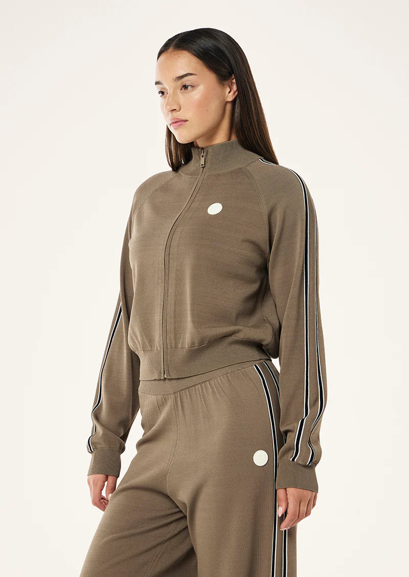 RETREAT KNIT JACKET - BURNT BISCUIT