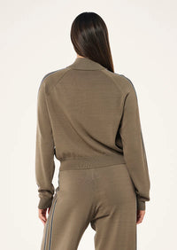 RETREAT KNIT JACKET - BURNT BISCUIT