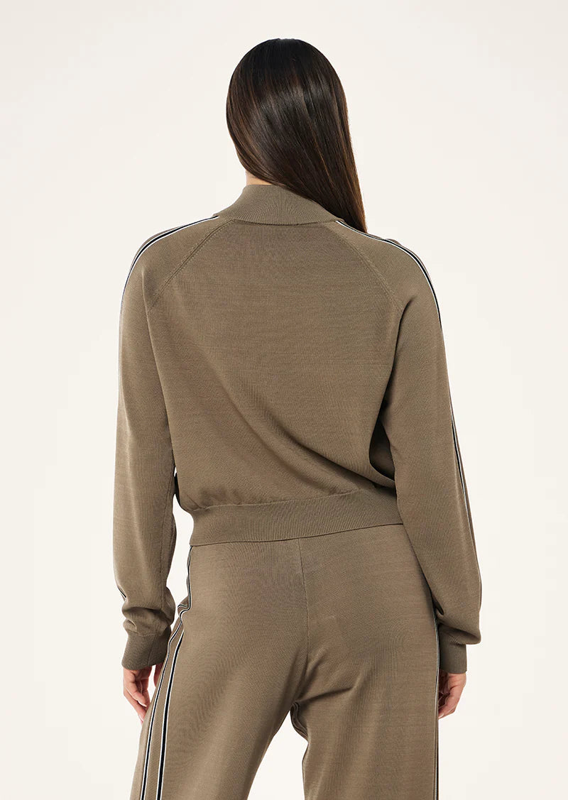 RETREAT KNIT JACKET - BURNT BISCUIT