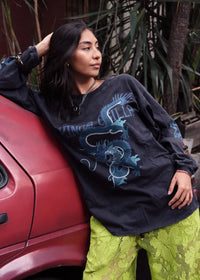 REX DRAGON ROSES LS TEE