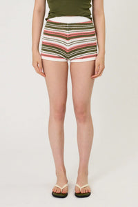 RIO SHORTS - SEAWEED STRIPE