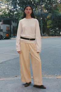 Maryanne Barrel Leg Pants - Khaki