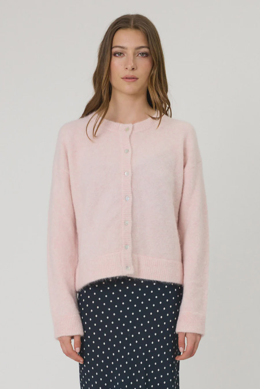 RYDER CARDIGAN - BLUSH