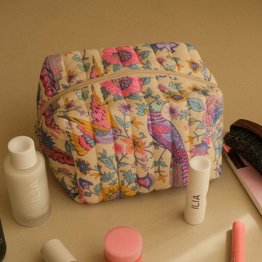 Renew Quilted Medium Make Up Bag - Lovebird - Chamomile