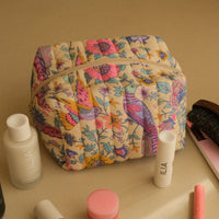 Renew Quilted Medium Make Up Bag - Lovebird - Chamomile