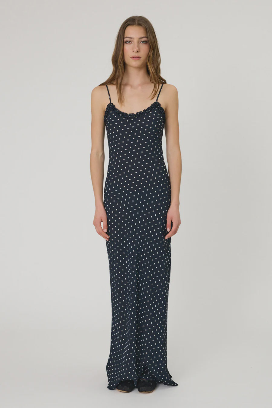 SIENNA MAXI DRESS - INDIGO SPOT