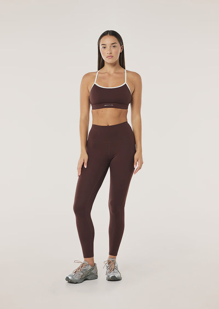Signature Full Lenght Legging - MAHOGANY