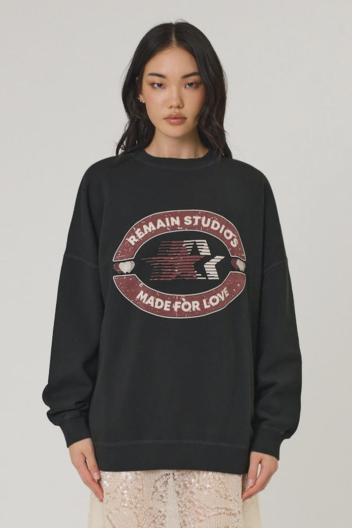 STARLET CREW - WASHED BLACK