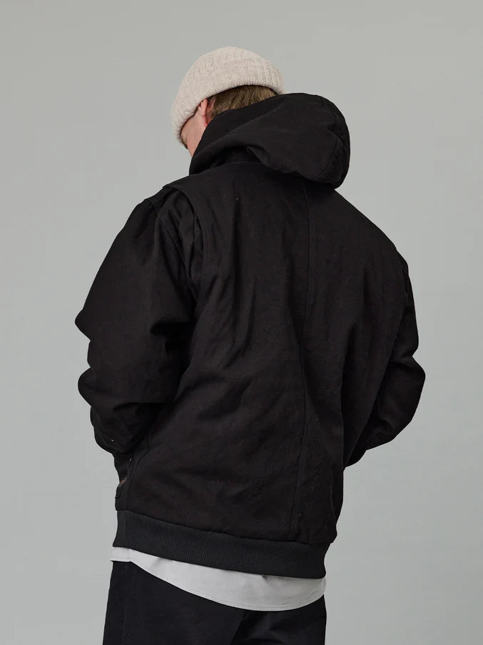 STATEN BOMBER JACKET - BLACK