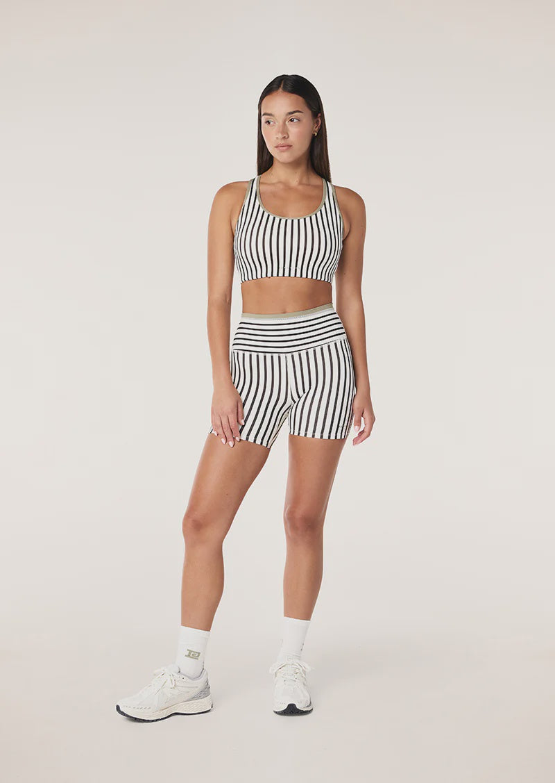 STELLAR 5 BIKE SHORT - Stellar White Stripe