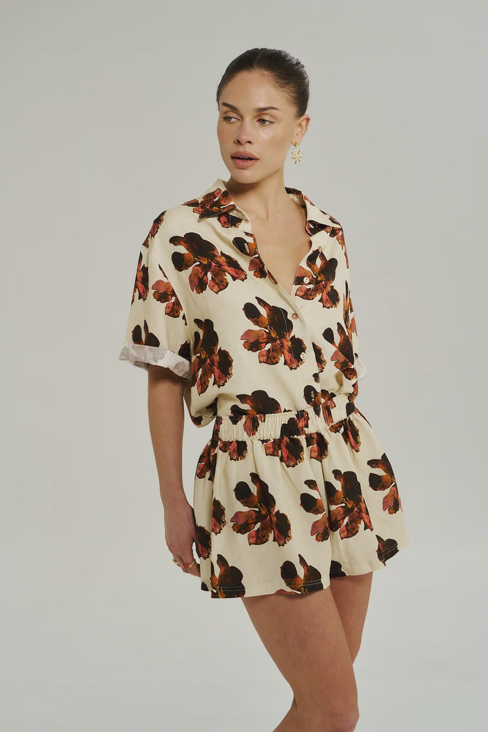 BIG SHIRT - BUTTER FLEUR