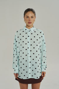 DOTTY LS SHIRT - PINOT DROP