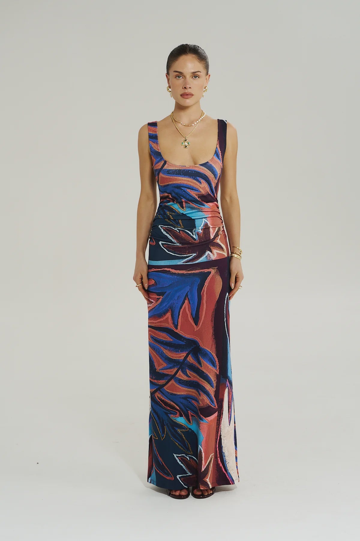 EMMA MAXI DRESS - BORDEAUX