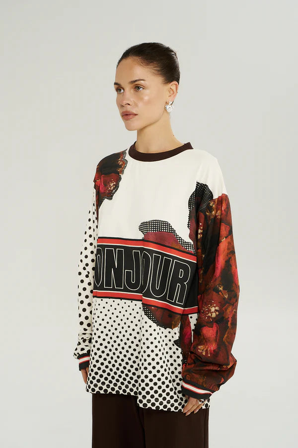 LS RACER TEE - CHOCOLATE