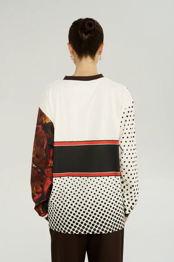 LS RACER TEE - CHOCOLATE