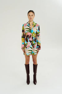 LS ASH SHIRT DRESS - WONDERLAND