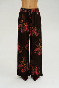 WIDE LEG PANT - CHOC PETALS