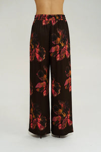 WIDE LEG PANT - CHOC PETALS