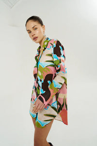 LS ASH SHIRT DRESS - WONDERLAND