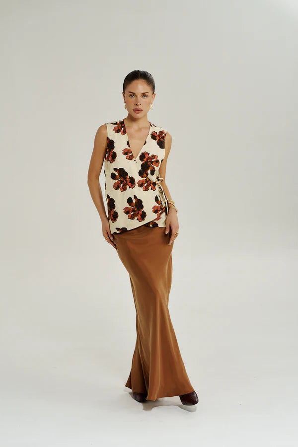 WRAP VEST - BUTTER FLEUR