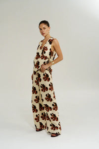 WIDE LEG PANT - BUTTER FLEUR