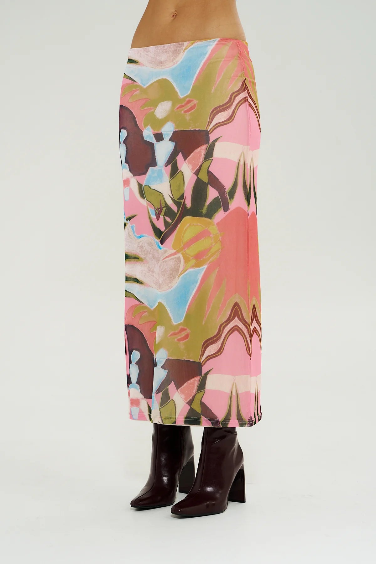 MESH MAXI SKIRT - WONDERLAND