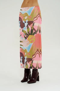 MESH MAXI SKIRT - WONDERLAND