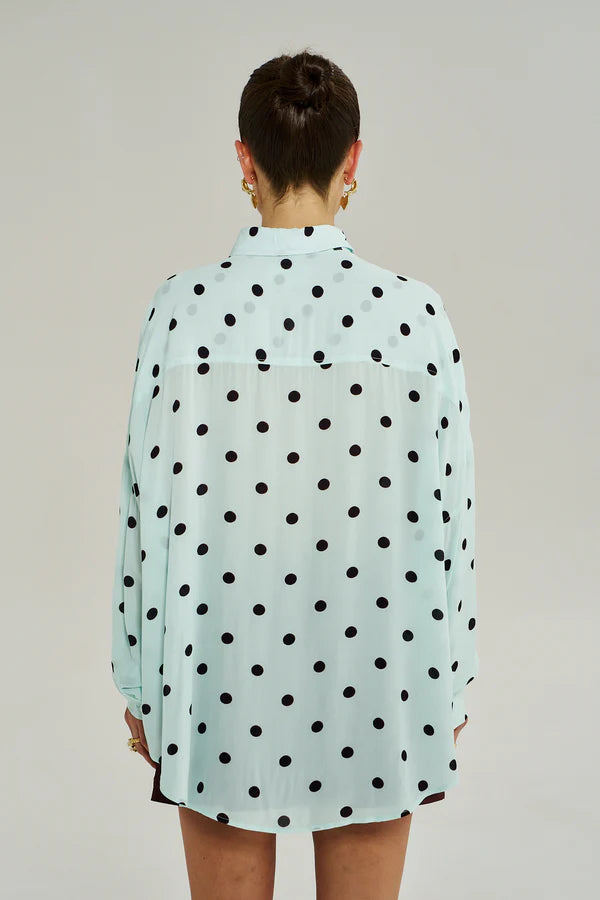 DOTTY LS SHIRT - PINOT DROP