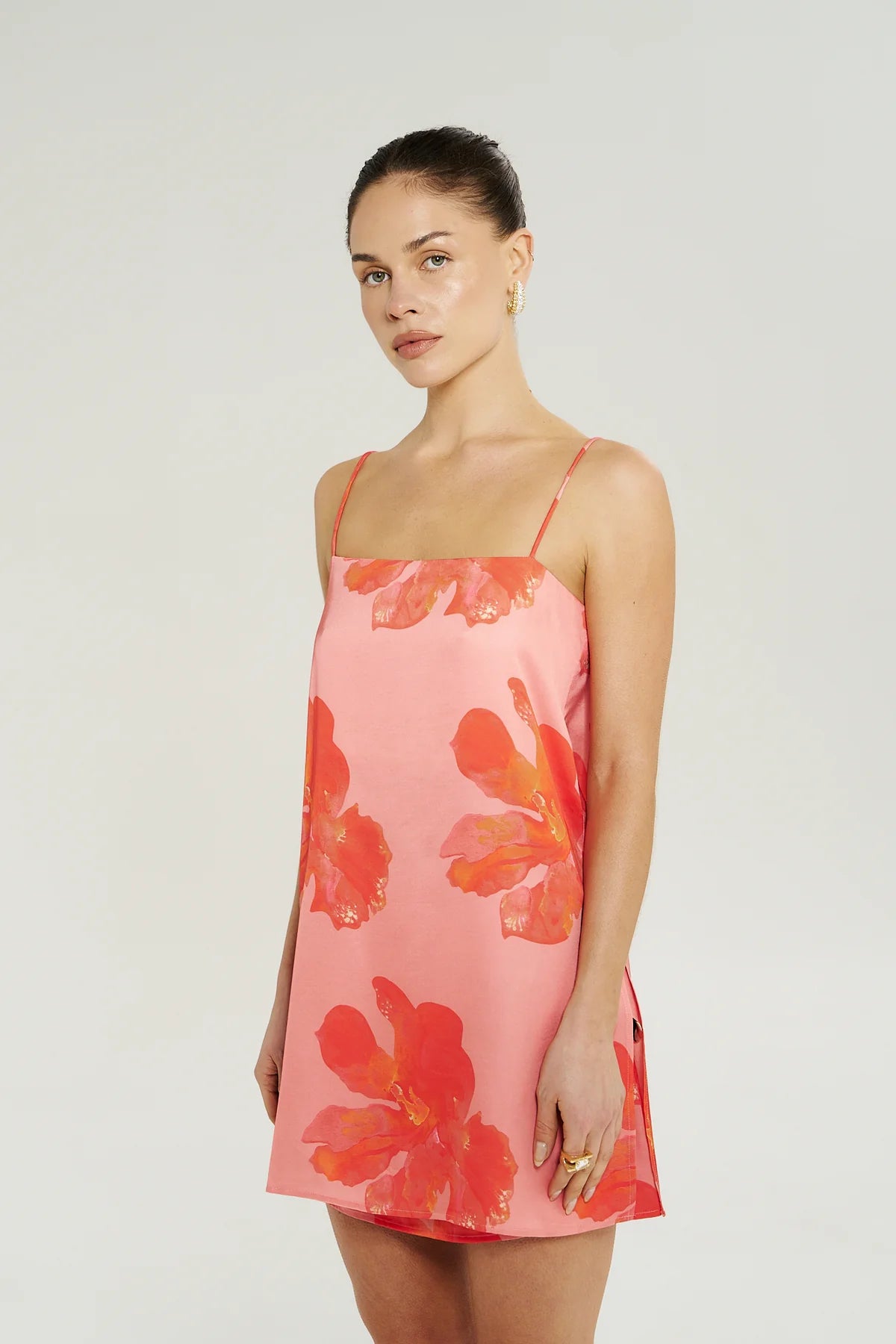 TUNIC TOP - PEACH PETALS