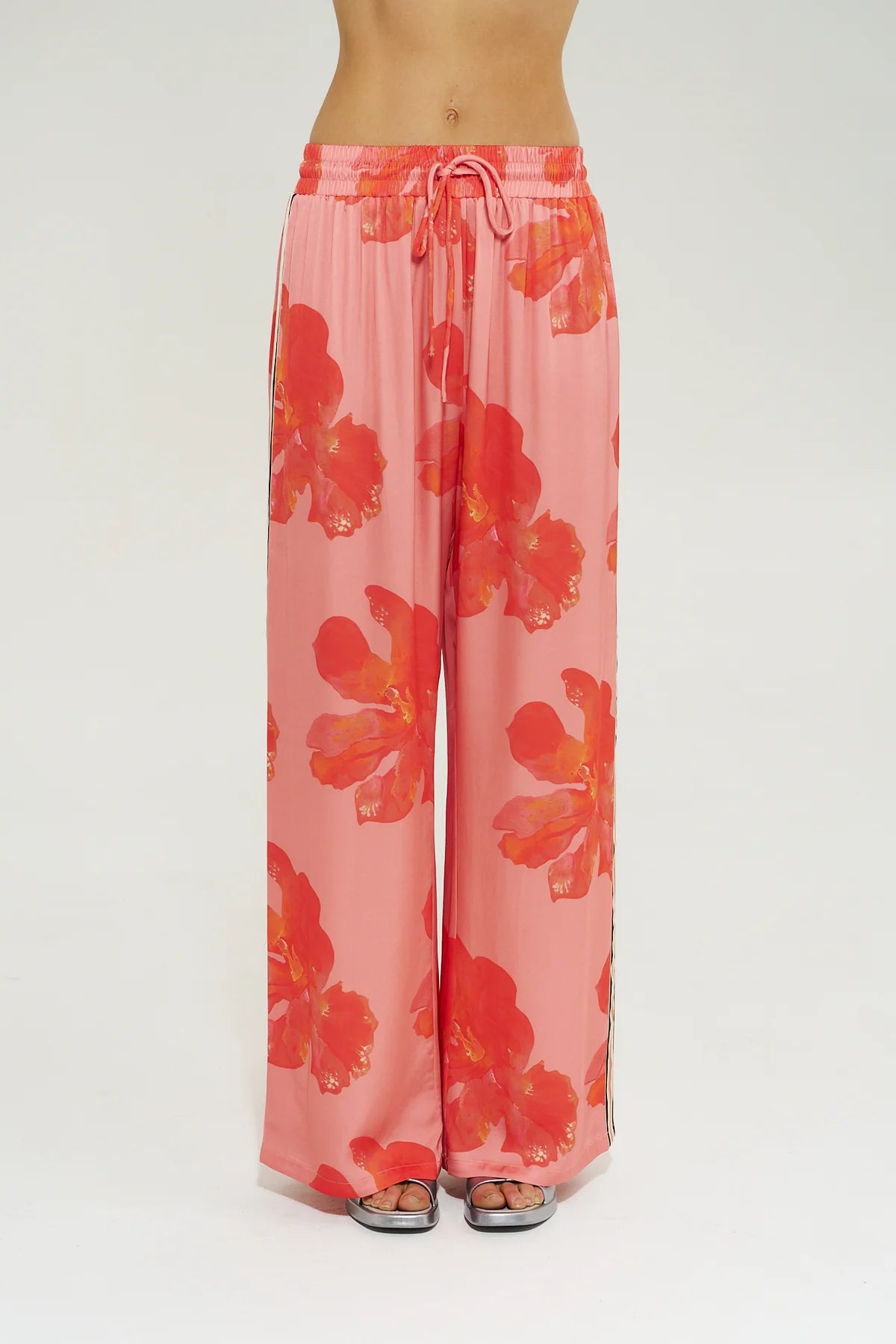 WIDE LEG PANT- PEACH PETAL