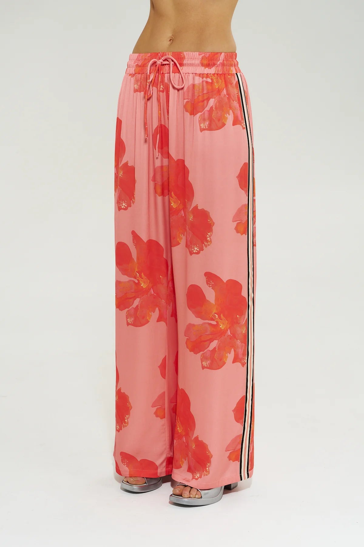 WIDE LEG PANT- PEACH PETAL