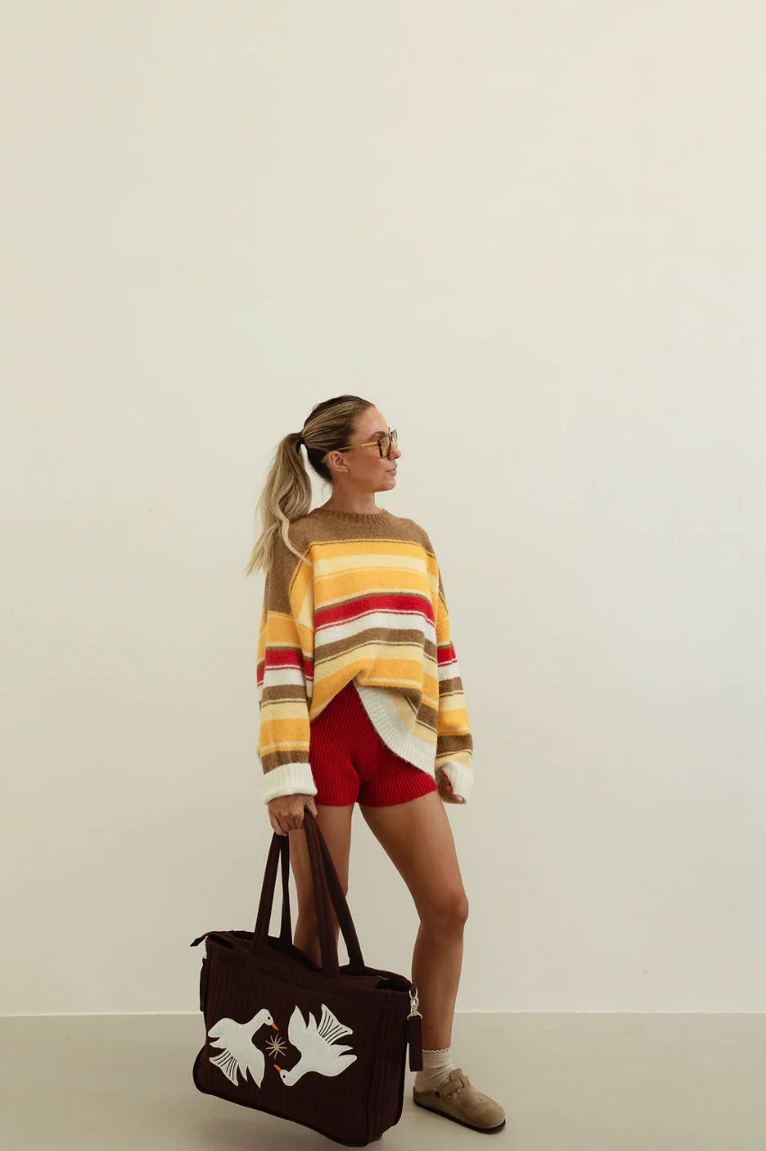 Isabel knit - autumn stripe