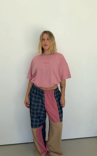 Olive checkerboard pant