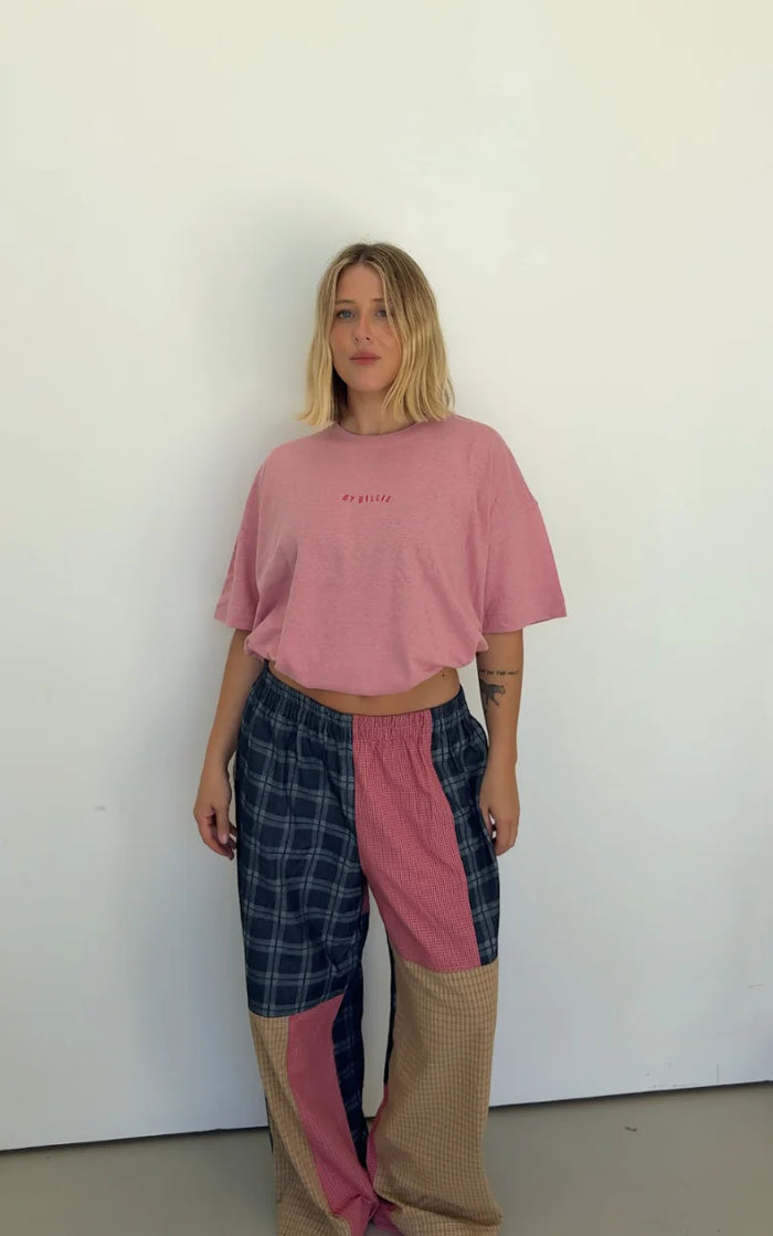 Olive checkerboard pant