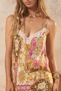 Lovers & Dreamers Strappy Maxi Dress - Champagne Peach