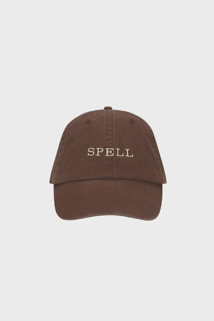 Spell Embroidered Cap - Cacao