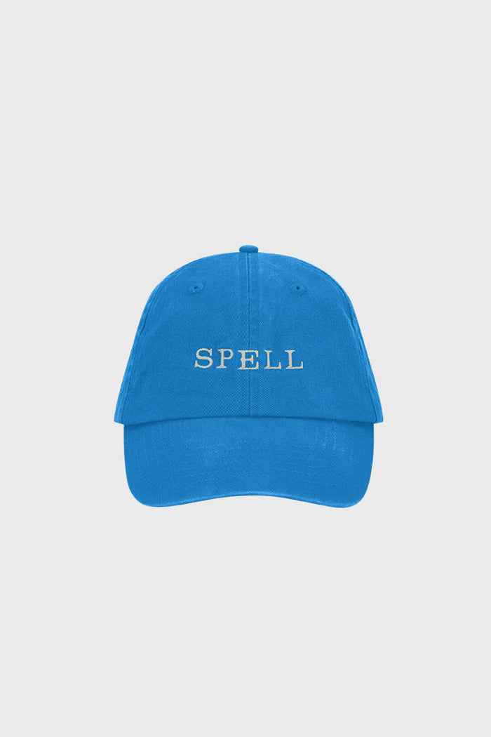 Spell Embroidered Cap - Sea Blue