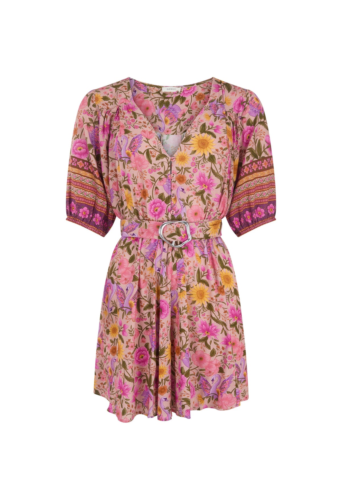 Swan Lake Mini Dress - Lilac Rose