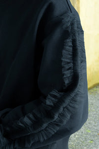 RUFFLE GAME Sweatshirt - Black