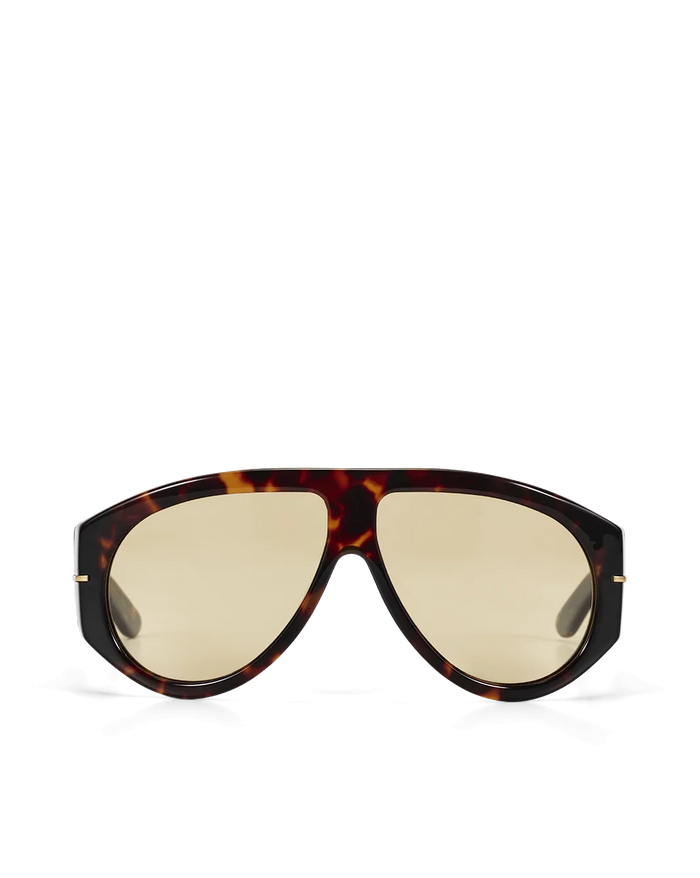 The Amelia Dark Havana Tort Yellow