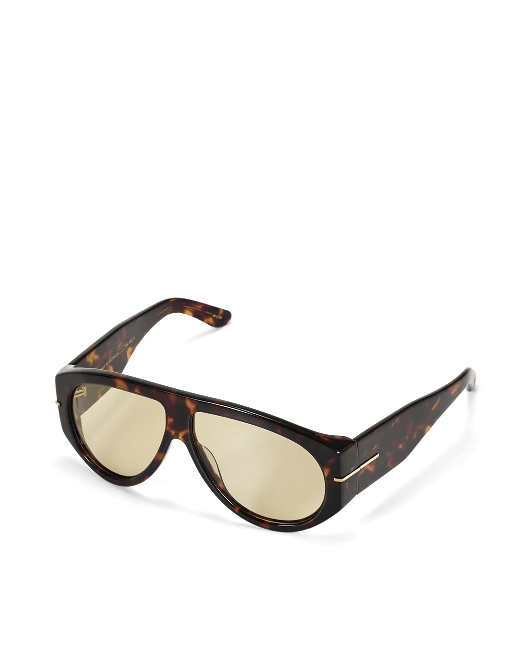 The Amelia Dark Havana Tort Yellow