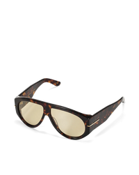 The Amelia Dark Havana Tort Yellow