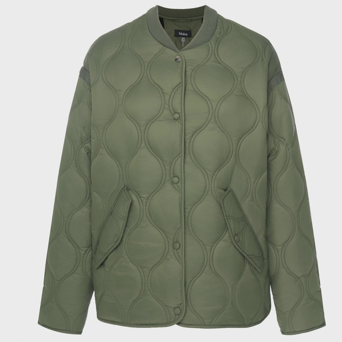 Talei Quilted Bomber | Olive Green