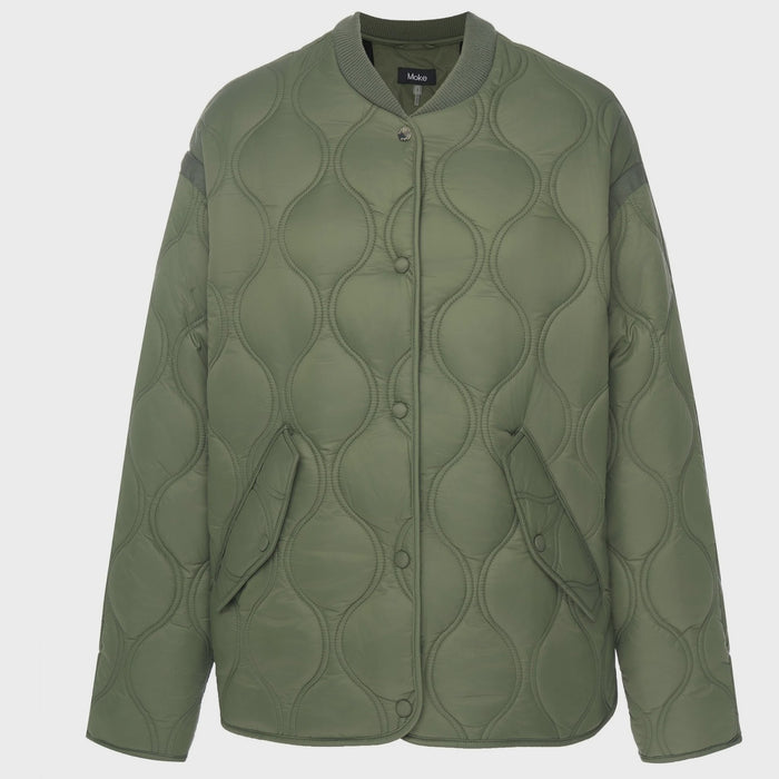 Talei Quilted Bomber | Olive Green