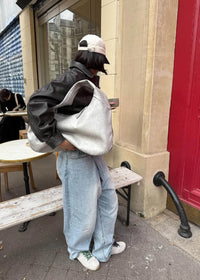 Tb.56 Suede Fuzzy Light Grey Leather Sneakers