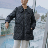 Tess Quilted Coat |  Black