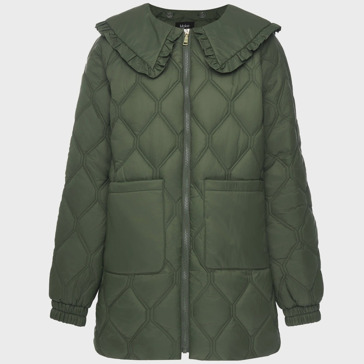 Tess Quilted Coat |  Olive Green