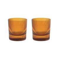 THE SCOUT LOWBALL GLASSES - AMBER
