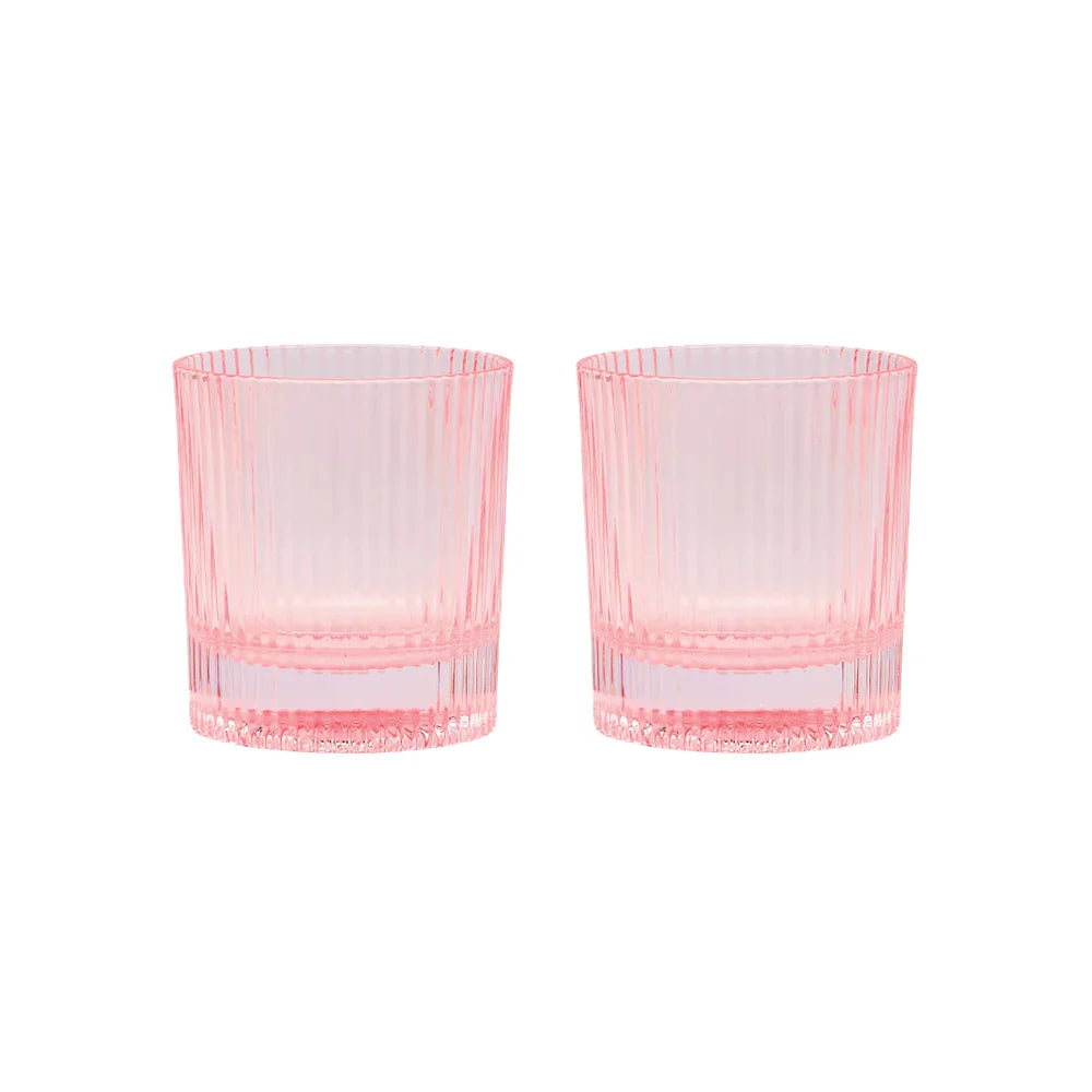 THE SCOUT LOWBALL GLASSES - BLUSH